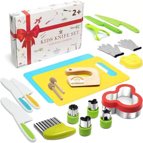 LETTO & TAILOR Kindermesser und Brotausstechformen Kinder Set 21-teiliges