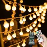 Lichterkette Außen IP44 - 200 LED mit 8 Modi für Garten, Balkon und Hochzeit