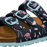 Lico Bioline Flaminco Damen Hausschuh, Marine/ Pink
