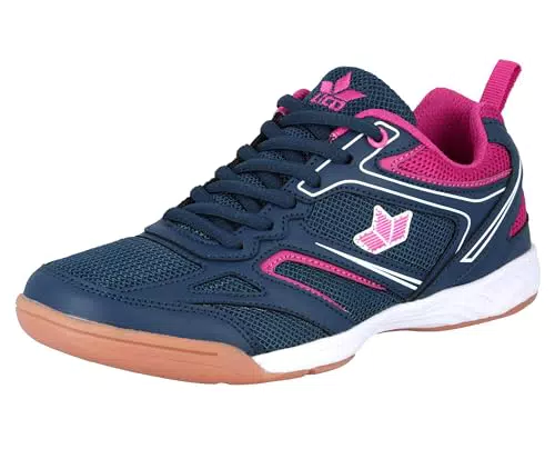Lico Unisex Airsoft Indoor Hallenturnschuh, Marine Pink Weiß