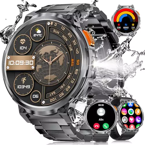 LIGE Smartwatch Herren, 1.85"HD IPS Screen Fitness Watch