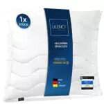LILENO HOME Kopfkissen 80x80 cm MEDIUM mit 850g Kissen-Füllung - Bett oder Deko Kissen mit Reißverschluss zum Anpassen - Waschbar bis 95° - Sofa-Kissen & Zierkissen für Couch/Bett