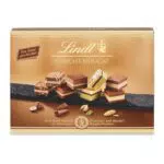 Lindt Schokolade - Schicht Pralinen, 125 g, Pralinés-Schachtel mit 12 von Hand geschichteten Mandel-