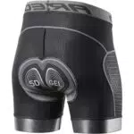 Lixada Radlerhose Herren mit Sitzpolster 5D Gepolsterte Fahrradhose kurz Atmungsaktive Elastizität Schnelltrocknende Stoßfeste Herren Fahrrad Hosen Radhose