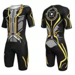Lo.gas Herren Pro Trisuit Kurzarm Triathlonanzug für Rennen und Triathlon-Wettkämpfe -Triathlon-Anzug für Herren Orange 2 Medium