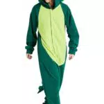 Loiahoer Triceratops Onesie Kostüm für Erwachsene – Halloween Cosplay Pyjama