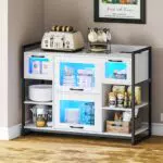 Lvifur küchenschrank Buffetschrank Sideboard mit Steckdose