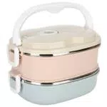 lyrlody Lunchbox aus Edelstahl -Box mit 1/2/3 Tragbarer Luftdichter Lunchbox mit Griff für Erwachsene und Kinder，Haltezeit 2-3 Stunden