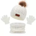MAILEKT Mütze Schal & Handschuh-sets für Mädchen & Jungen