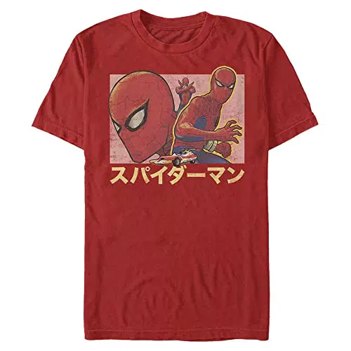 Marvel Unisex Spider-man Classic Spidey Japan Organic Short Sleeve T-shirt