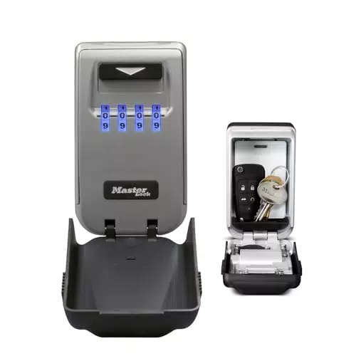MASTER LOCK Schlüsseltresor mit beleuchteten Zahlencode - 5425EURD - Schlüsselsafe