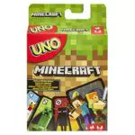 Mattel Games UNO Minecraft Edition - Kartenspiel mit Charakteren aus Minecraft und einer besonderen Creeper-Karte
