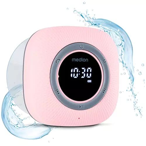 MEDION S66884 Duschradio mit Bluetooth pink