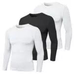 MEETYOO Shapewear Kompressionsshirt Herren Langarm Body Shaper Sportshirt Tight Unterwäsche Unterhemd Funktionsshirt Atmungsaktiv Fitness Bodybuilding Männer Top
