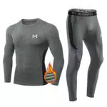 MEETYOO Thermounterwäsche Set Herren - Atmungsaktive Funktionswäsche für Sport