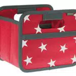 meori Faltbox Mini in Rot mit Sternen Kleine Klappbox mit Griffen Geschenkidee und Allzweck Aufbewahrungslösung - A100306 - 16