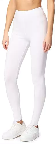 Merry Style Leggings Damen Baumwolle für das ganze Jahr Bequeme Leggings Blickdicht Damen Ideal für Yoga Sport Gym und Freizeit MS10-198