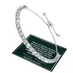Mia&Cale Armband Damen mit Shining Silber 925 Kristall Tennis Armband Geschenk für Freundin Ehefrau Armband für Mädchen Geschenk zum Schulanfang für Geburtstage Jubiläen Weihnachten