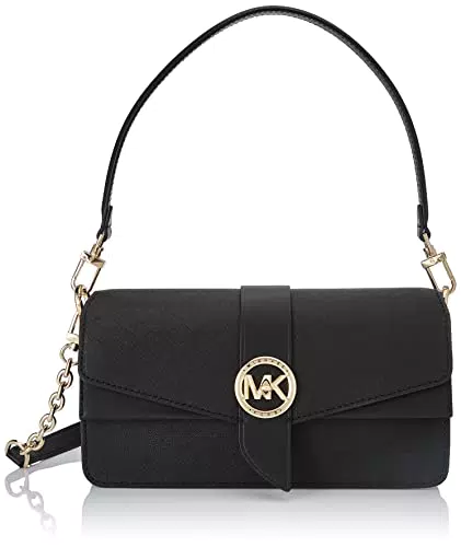 Michael Kors Damen Greenwich Shoulder bag, Schwarz, M EU