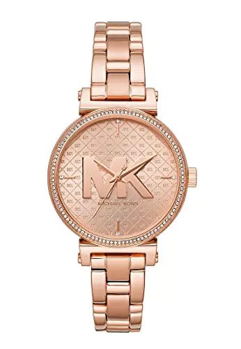 Michael Kors Damenuhr Analog Quarz mit Edelstahlarmband MK4335