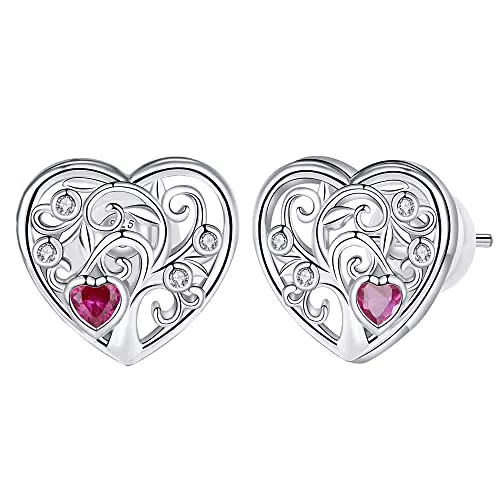 Micory Lebensbaum Ohrringe 925 Sterling Silber Damen Ohrstecker mit Markengeschenkbox für ihre Mädchen Freundin Damen Mutter Geschenk