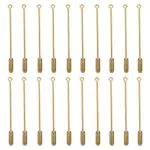 Milisten 20Pcs Brosche Pin Stick Metall Pins Anzug Revers Pin- Stick mit Stopper Enden DIY Schmuck Zubehör Krawatte Hüte Schal Goldene