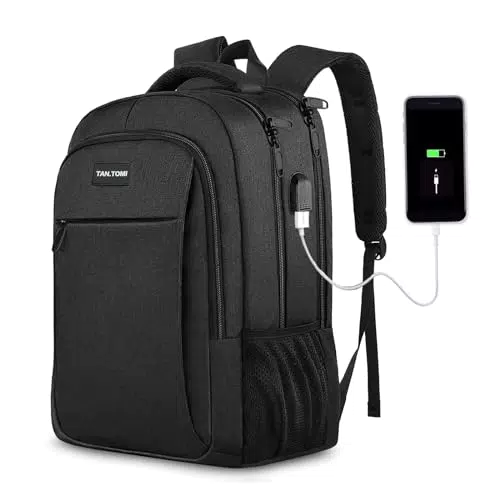 MoFut Rucksack Herren Groß, 15, 6 Zoll Laptop Rucksack mit Verstellbarer Schnalle und Gepäckgurt