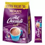 MOKATE Heiße Schokolade Light - 1 Pack - 110 g - 10 Säckchen - Hot Chocolate Light - Trinkschokolade Trinkmilchschokolade - Lösliches Instant Getränkepulver Smooth Creamy Pulver Getränke