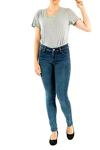 Morgan Damen 201-pom.p Hose, Blau, W28
