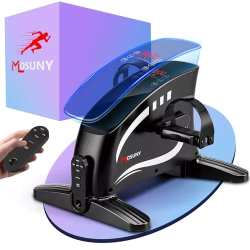 MOSUNY Pedaltrainer, 2025 Verbesserter Pedaltrainer für Zuhause Elektrisch mit großem LCD-Display