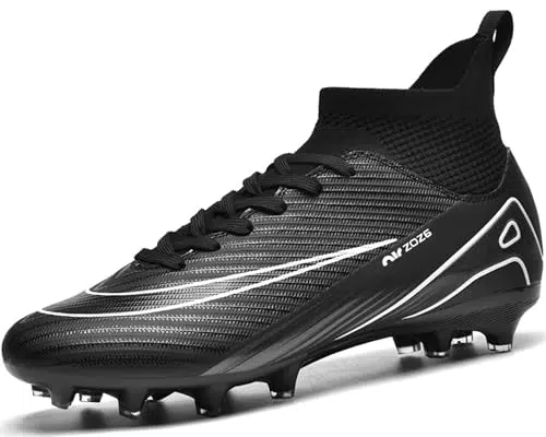 Mufanton Fußballschuhe Herren High Top Spike Cleats Professionelle Fussballschuhe Jugendliche Athletics Trainingsschuhe Outdoor Sportschuhe Fußball Stiefel Fg/Ag Football Schuhe