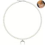 Netrox - Hochwertige Perlenkette mit Geschenkbox - für Damen & Herren - verstellbare Kette - Perlenkette Damen