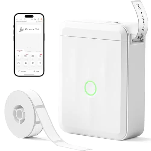 NIIMBOT D110 Etikettendrucker Selbstklebend, Thermo Bluetooth Etikettiergerät