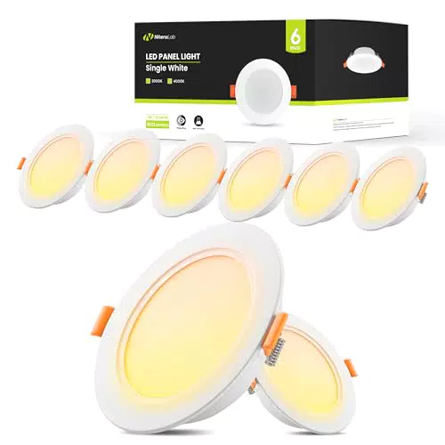 NITENSLAB LED Einbaustrahler 230v 5W 350lm, Spots Deckenleuchte IP44 Ultra Flach Deckenstrahler Warmweiß 4000K
