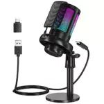 NJSJ Mikrofon PC, Gaming Microphone für PS4 PS5 Mac