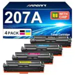 NOGIVY 207A 207X Toner mit Chip Kompatibel für HP 207A Toner Set für Color Laserjet Pro MFP M283fdw Toner für M255dw M282nw M283fdn W2210A W2211A W2212A W2213A