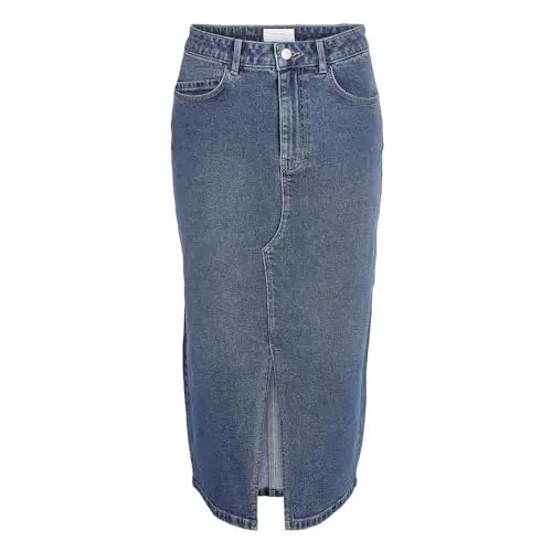 NOISY MAY Nmkath Nw Slit Midi Skirt Vi477Mb Noos