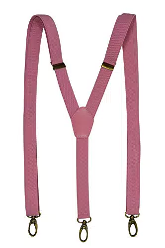 Hosenträger mit Karabinerhaken - Verstellbare Y-Form für Herren und Damen