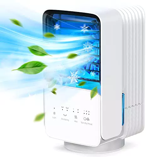 OMISOON Mobile Klimaanlage, 4-in-1 Mobiles Klimagerät