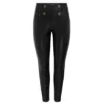 ONLY Damen Leggings in Kunstleder - Modell: ONLLOLA - Schwarz