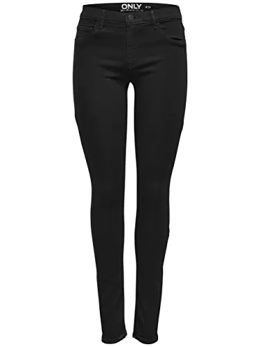 ONLY 15129693 onlRAIN REG Skinny Jeans CRY6060 NO, 179674Black Denim