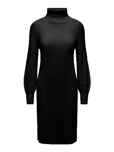 ONLY Onlsasha L/S Rollneck Kleid Knt Noos