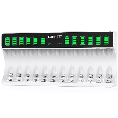 OOHHEE wiederaufladbare AA Akkus NI-MH 2800mAh mit Schutzbox 1,2V