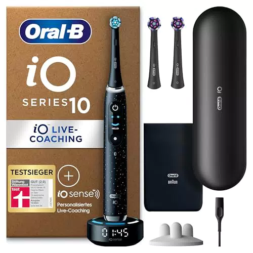 Oral-B iO Series 10 Plus Edition Elektrische Zahnbürste mit 7 Pflege-Modi