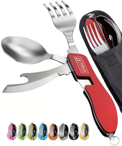 ORBLUE Campingbesteck klappbar, Outdoor Survival Besteck Set
