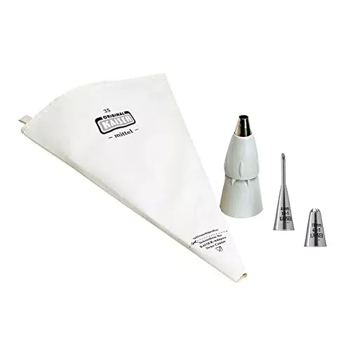 Kaiser Inspiration Spritzbeutel Set mit Zubehör - Wiederverwendbar und kochfest