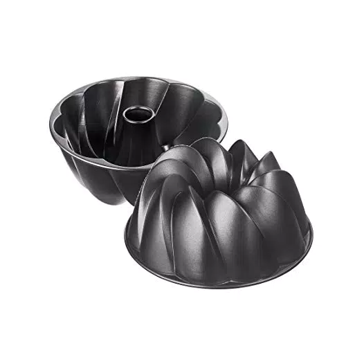 Kaiser Gugelhupfform mit blumenartiger Struktur, antihaftbeschichtet aus Aluminium