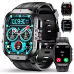 OUKITEL BT20 Smartwatch Herren Militär mit AI Sprachassistent