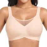 OXYIBRAS Mesh BH Damen Ohne Bügel Nahtloser BH Atmungsaktiv Bralette Damen BHS T Shirt Schlaf BH Mit ZusäTzlicher BH-VerläNgerung BG