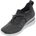 Palado Damen Sneaker Anid by Sila Sahin - Sportschuhe für Frauen - Bequeme Low Top Freizeitschuhe Grau UK4